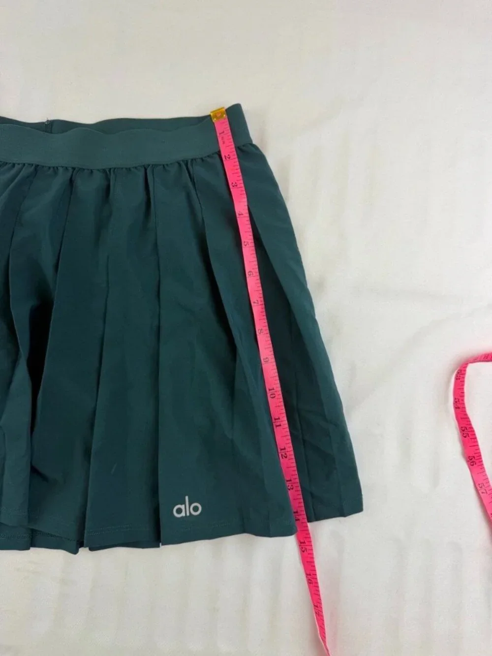 Alo Varsity Tennis Skirt Color Midnight Green Sz Medium - Picture 7 of 8
